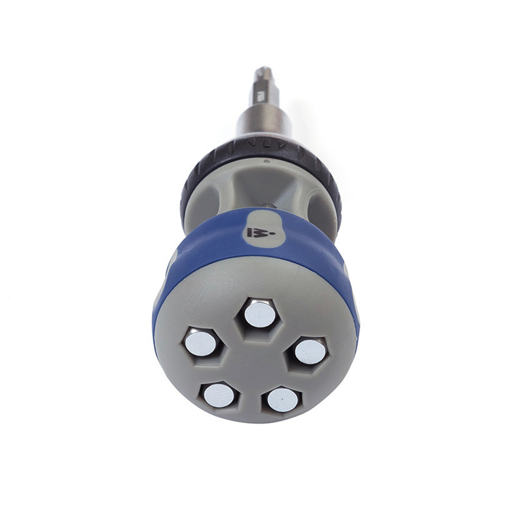 Реверсивная отвертка с битами 7 в 1 МАСТАК 049-7B