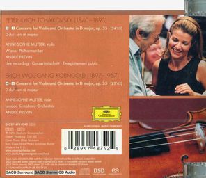 Anne-Sophie Mutter, Wiener Philharmoniker, London Symphony Orchestra, Andre Previn / Tchaikovsky, Korngold: Violin Concertos (SACD)