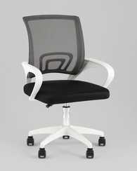 Кресло офисное TopChairs Simple SN черный пластик белый