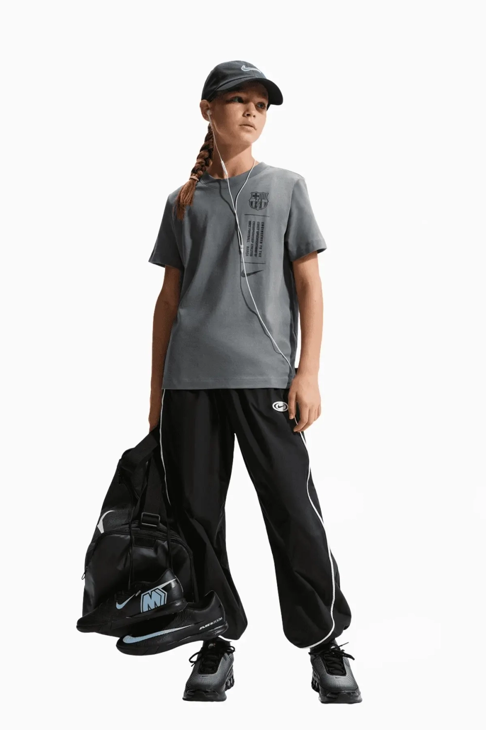 Футболка Nike FC Barcelona 25/26 Tee Junior - серый