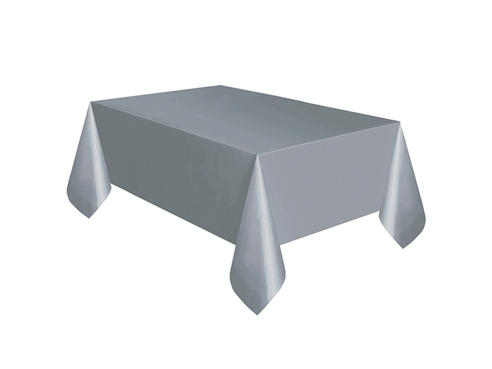 Скатерть П/Э "Фиеста" 110*140 см (40шт/уп) серая