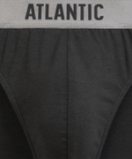 Мужские трусы слипы спорт Atlantic, 1 шт. в уп., пима хлопок, темный-хаки, MP-1589