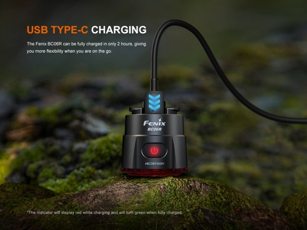 Велофонарь задний Fenix BC06R (Red XP-E2, 30 лм, 560 мАч)