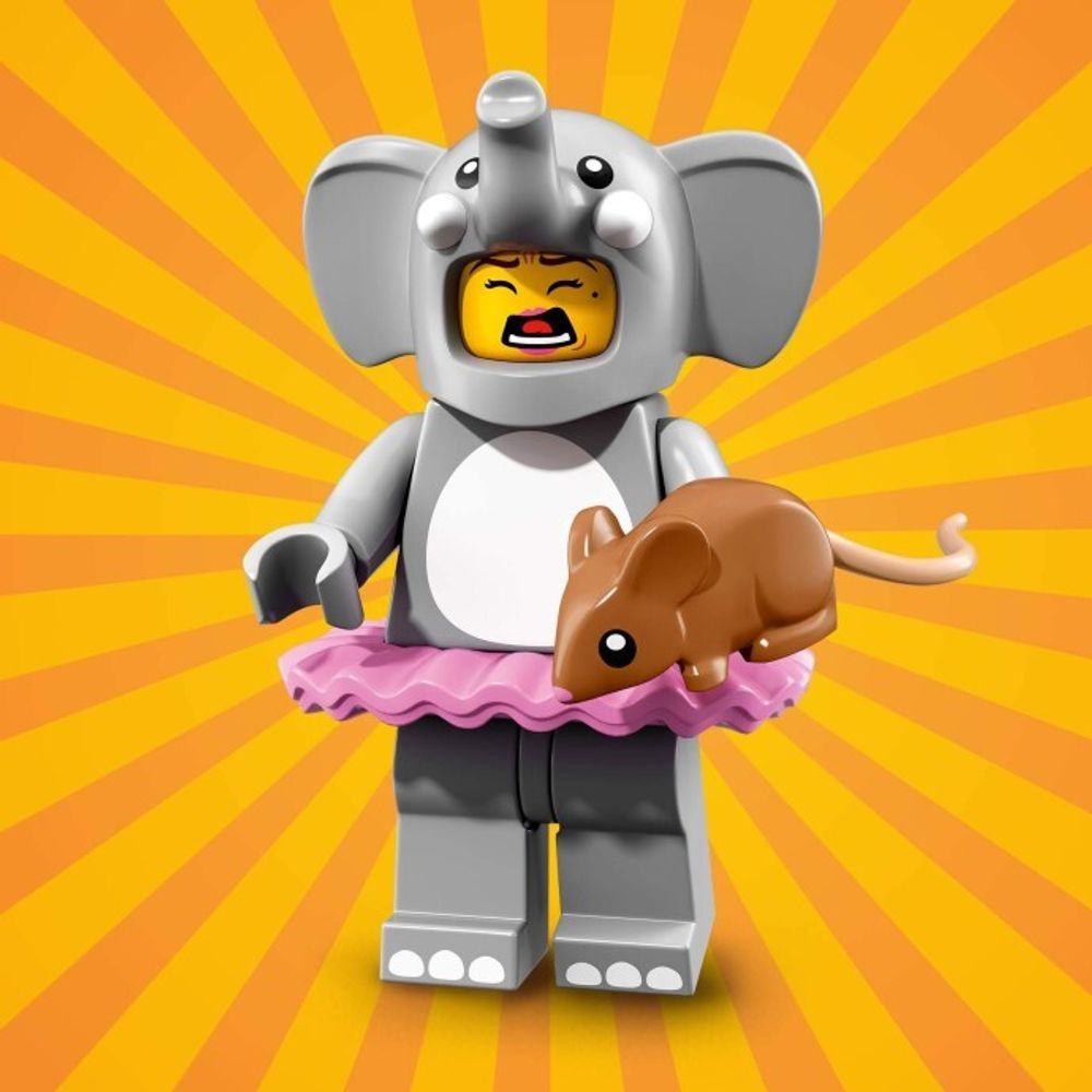 Минифигурка LEGO     71021 - 1 Девушка в костюме слона