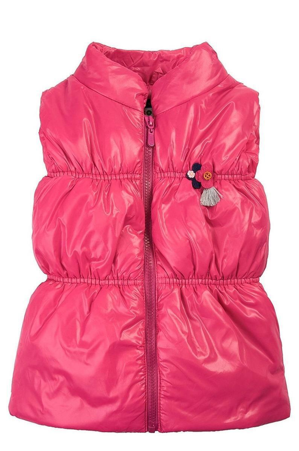 Жилет детский для девочек 100% п/э, 3 года, 98 см малиновый (Bonito)