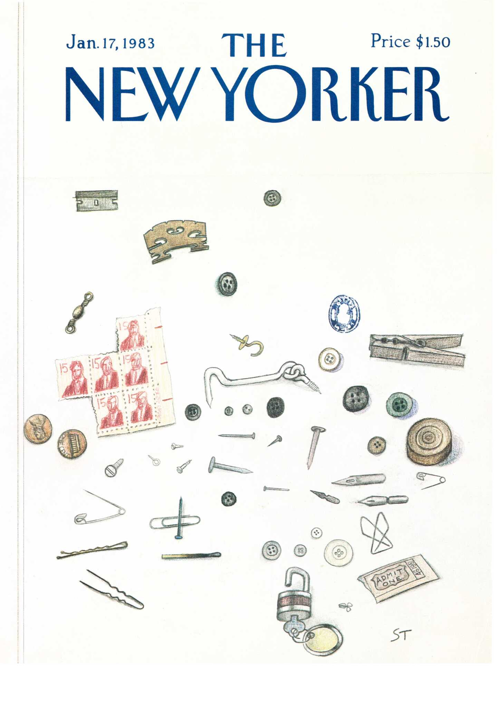 Журнал The New Yorker 17-01-1981, обложка