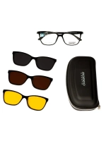 Оправа для очков с магнитными накладками 4в1