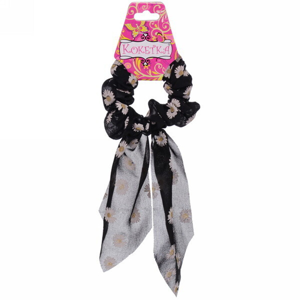 Резинка для волос «Harizma - April»,микс 6 цветов, d-8см, длина ленты 18см