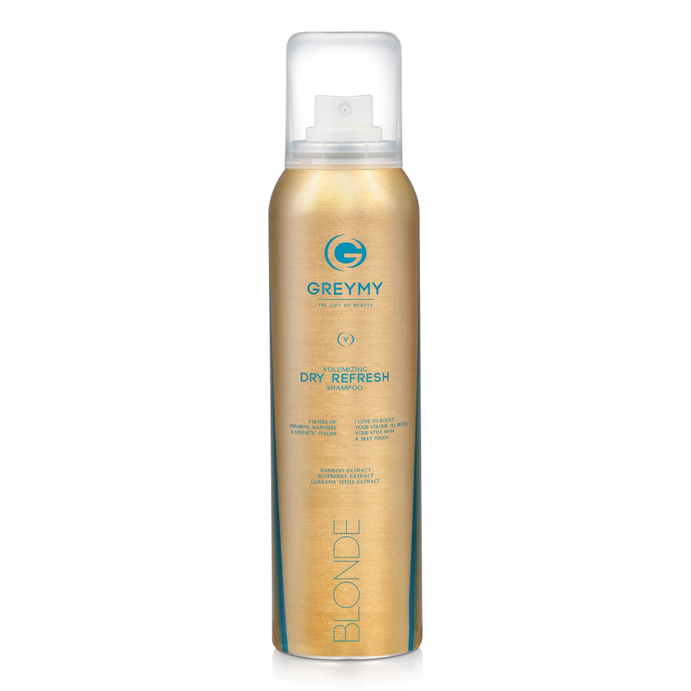 Greymy Volumizing Dry Refresh Shampoo - Blonde. Сухой шампунь для светлых волос, 150 мл.