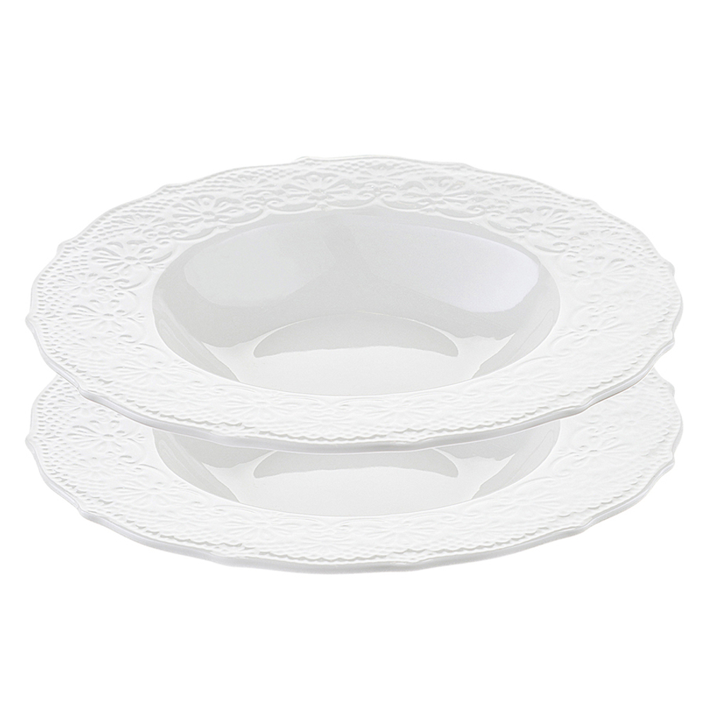 Набор суповых тарелок tracery, D22 см, 2 шт.