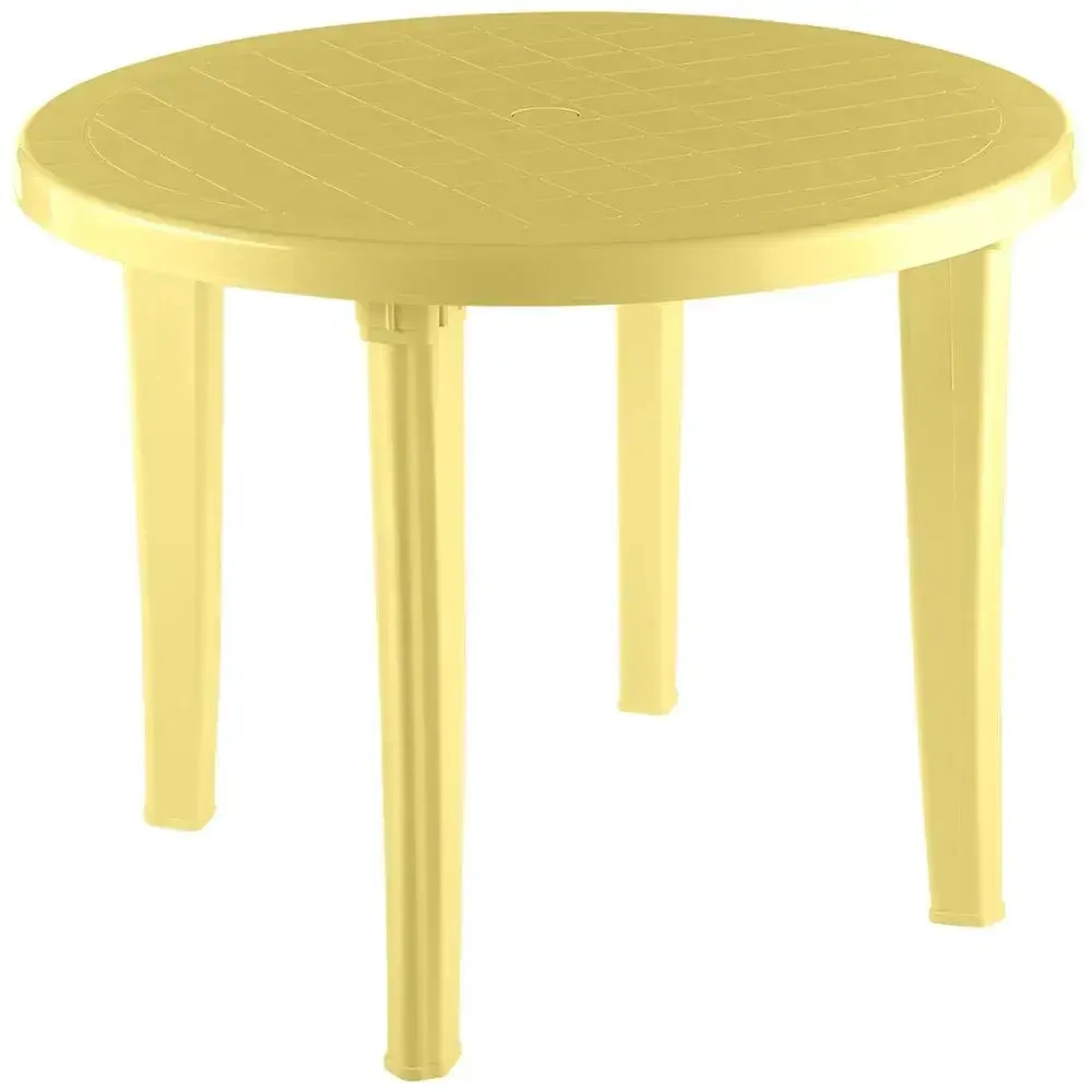 Стол круглый желтый 950х740мм