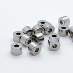 Бусина, сталь, размер 6*4 мм, цена за 10 шт