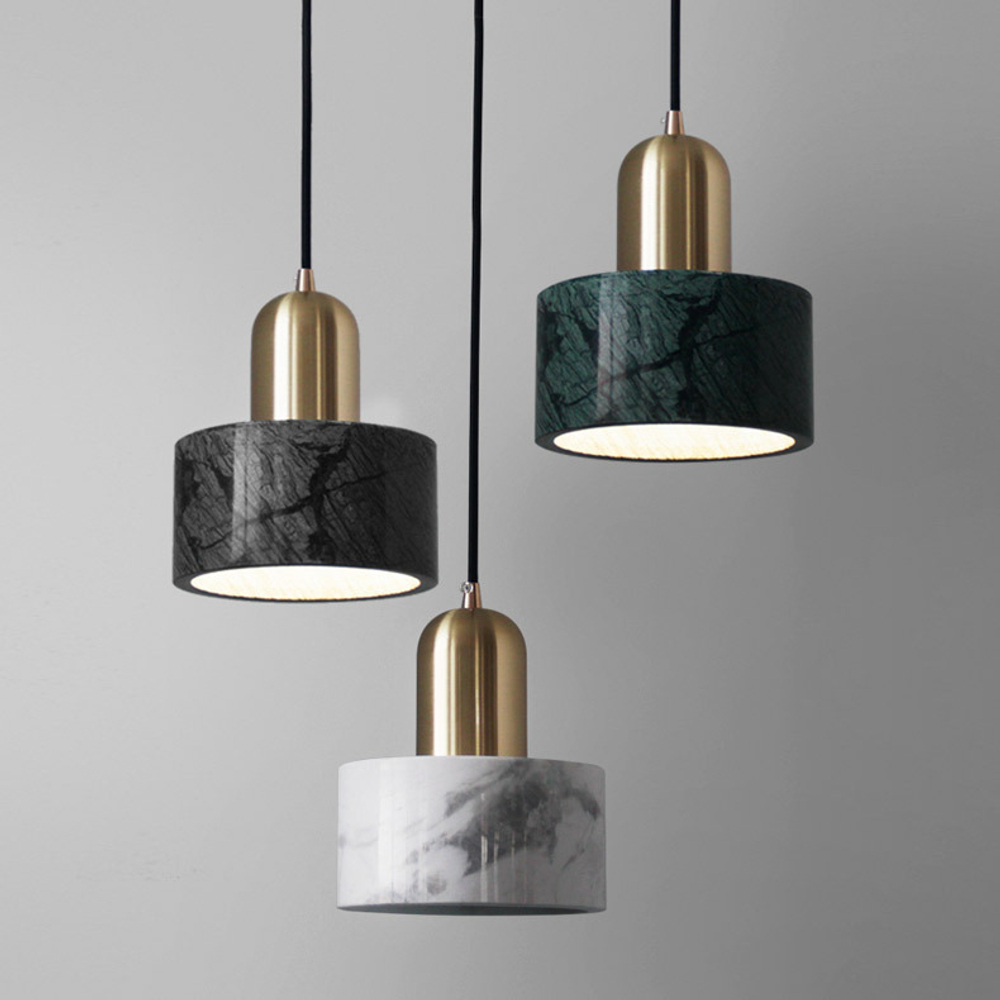 Подвесной светильник Cloyd ANTUAN P1 / Ø15 см - черн.мрамор (арт.10795)