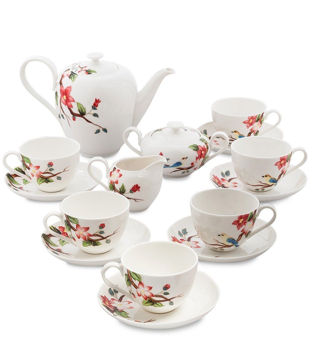 Pavone JS-24 Чайный сервиз на 6 персон «Райская птица»