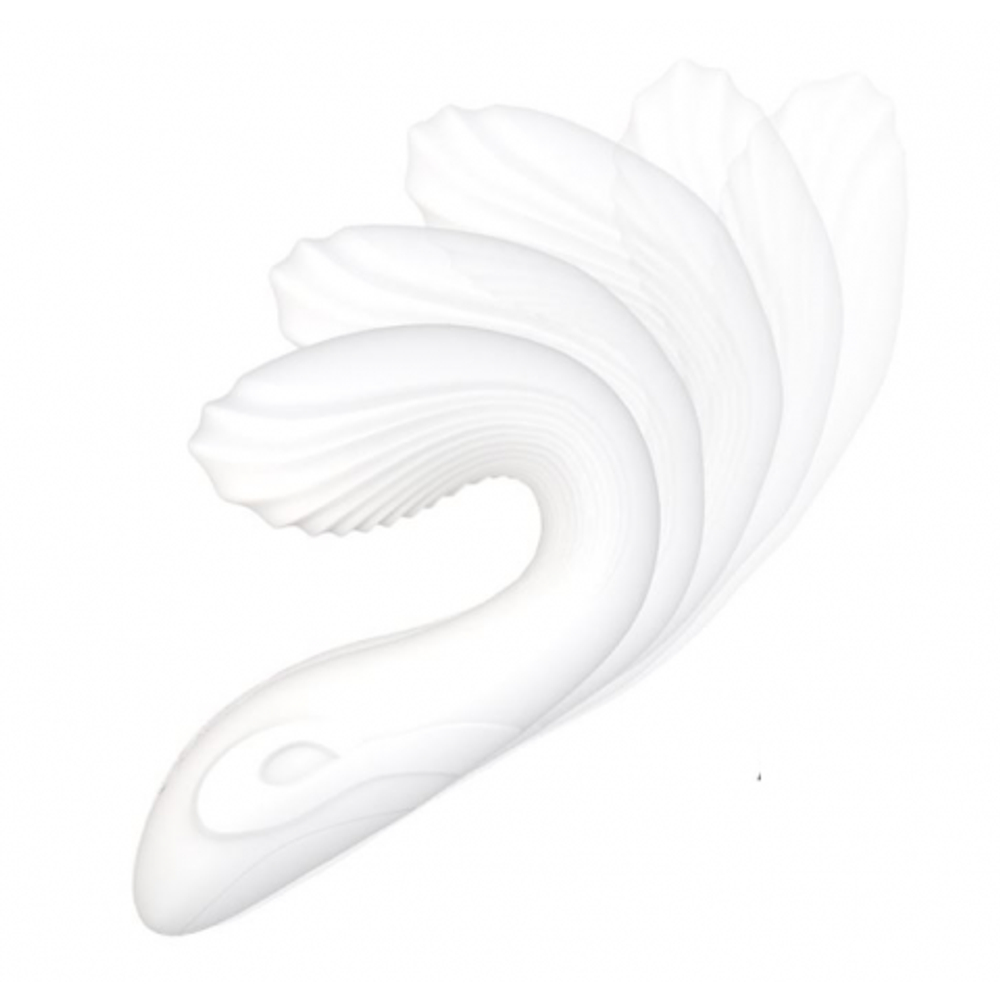 Гибкий, изгибающийся вибратор для точки G - DryWell G-Spot, белый