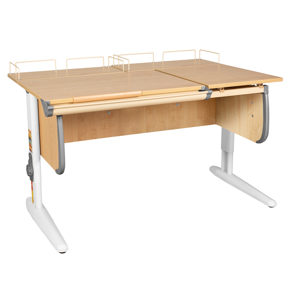 Растущая парта  Дэми СУТ 25 с задними полками СУТ.15.210 (1200×880 мм)