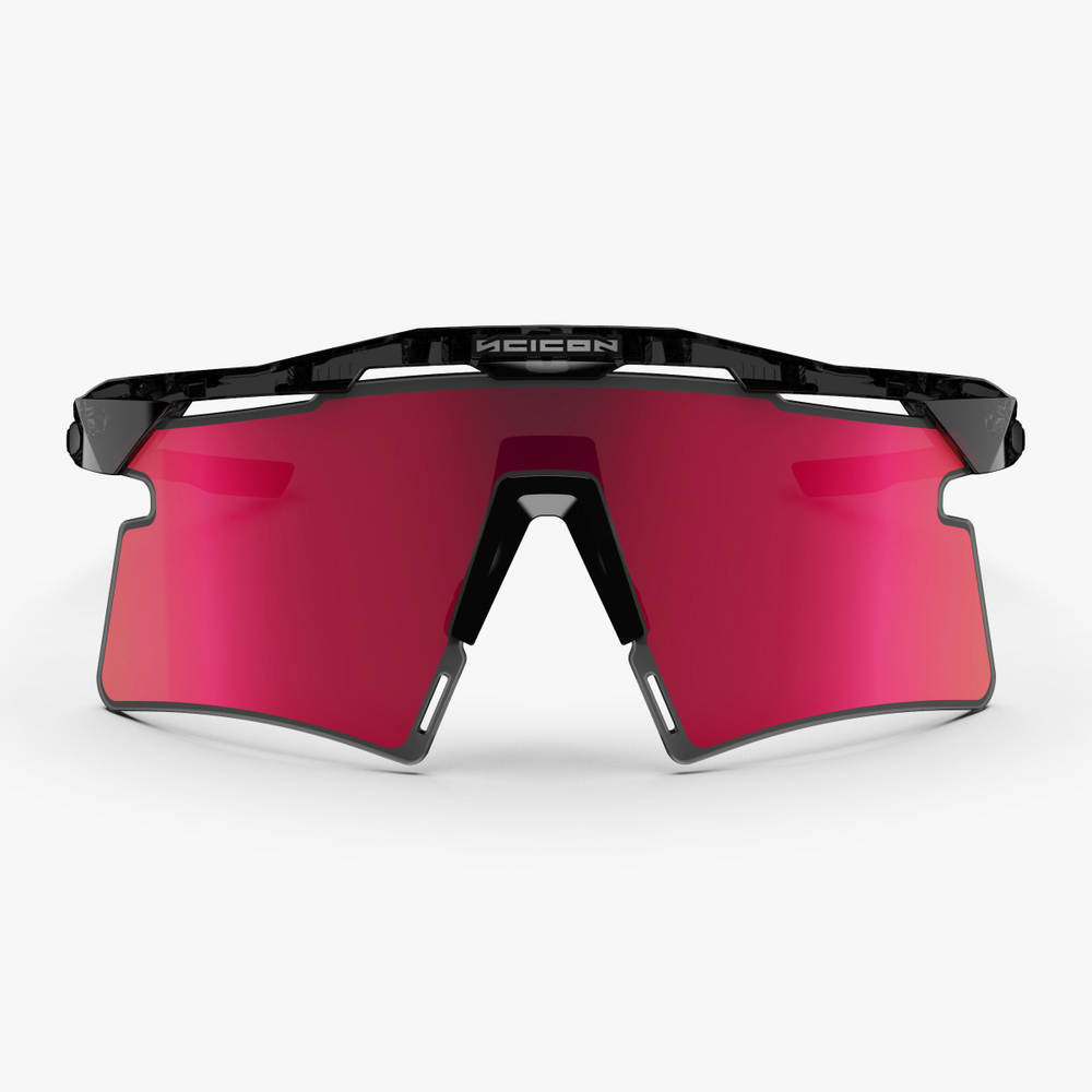 Спортивные очки c диоптриями Scicon Aeroshade 2.0 Titanium Sunglasses Black Crystal Multi Mirror Sunburst + Pink