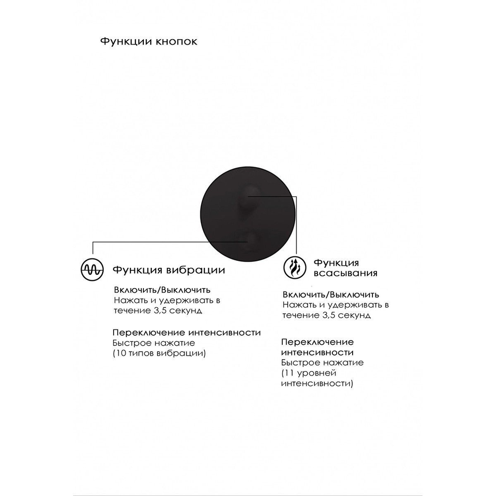 Черный вакуум-волновой массажер с двойной стимуляцией Irresistible Mythical (Цвет: черный)