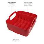 Сушилка для посуды tub красная