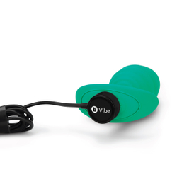 Ребристый анальный плаг с вибрацией от B-vibe