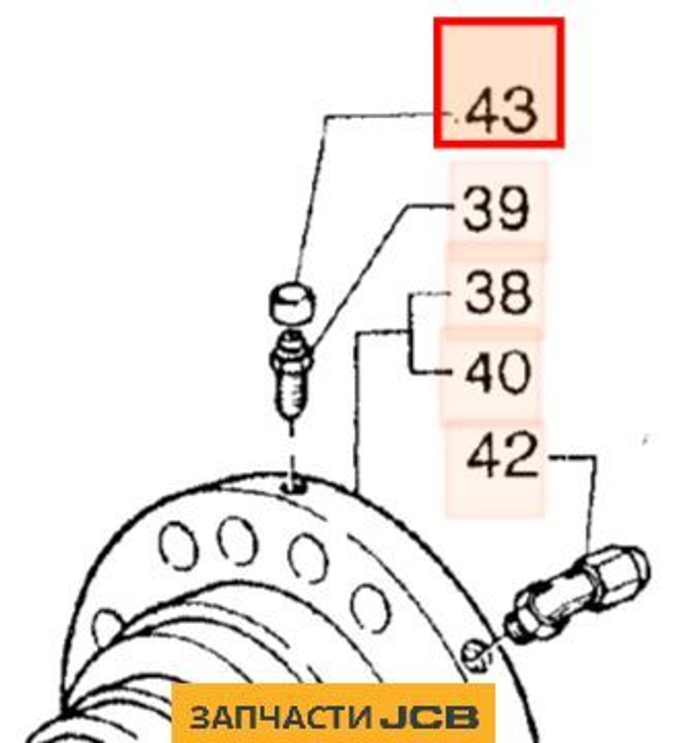 Крышка сапуна ступицы JCB 10/906714