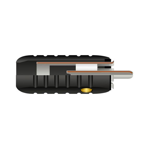 Wireworld Male Silver Tube RCA