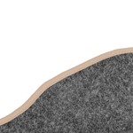 Ковры SCANIA 5 серии R (механика) (экокожа, бежевый, бежевый кант, синяя вышивка)