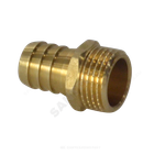 Переходник штуцерный латунь неразъемный для шланга Дн 16х1/2" НР SantechSystems