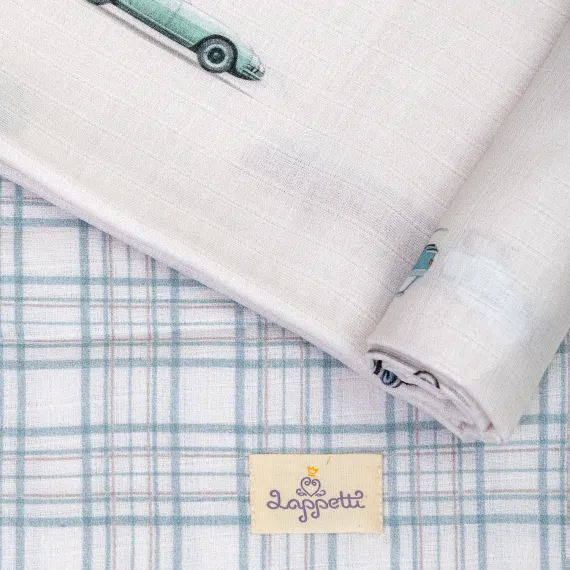 Набор муслиновых пеленок Lollycottons Маленький гонщик