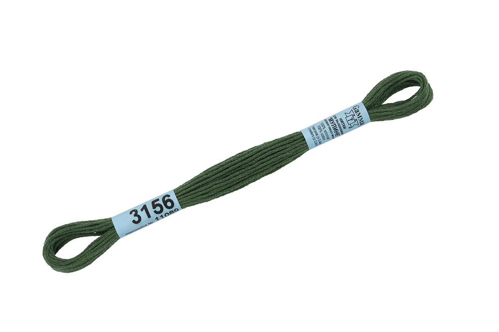 Мулине "Gamma", 100% хлопок , 8 м, №3156