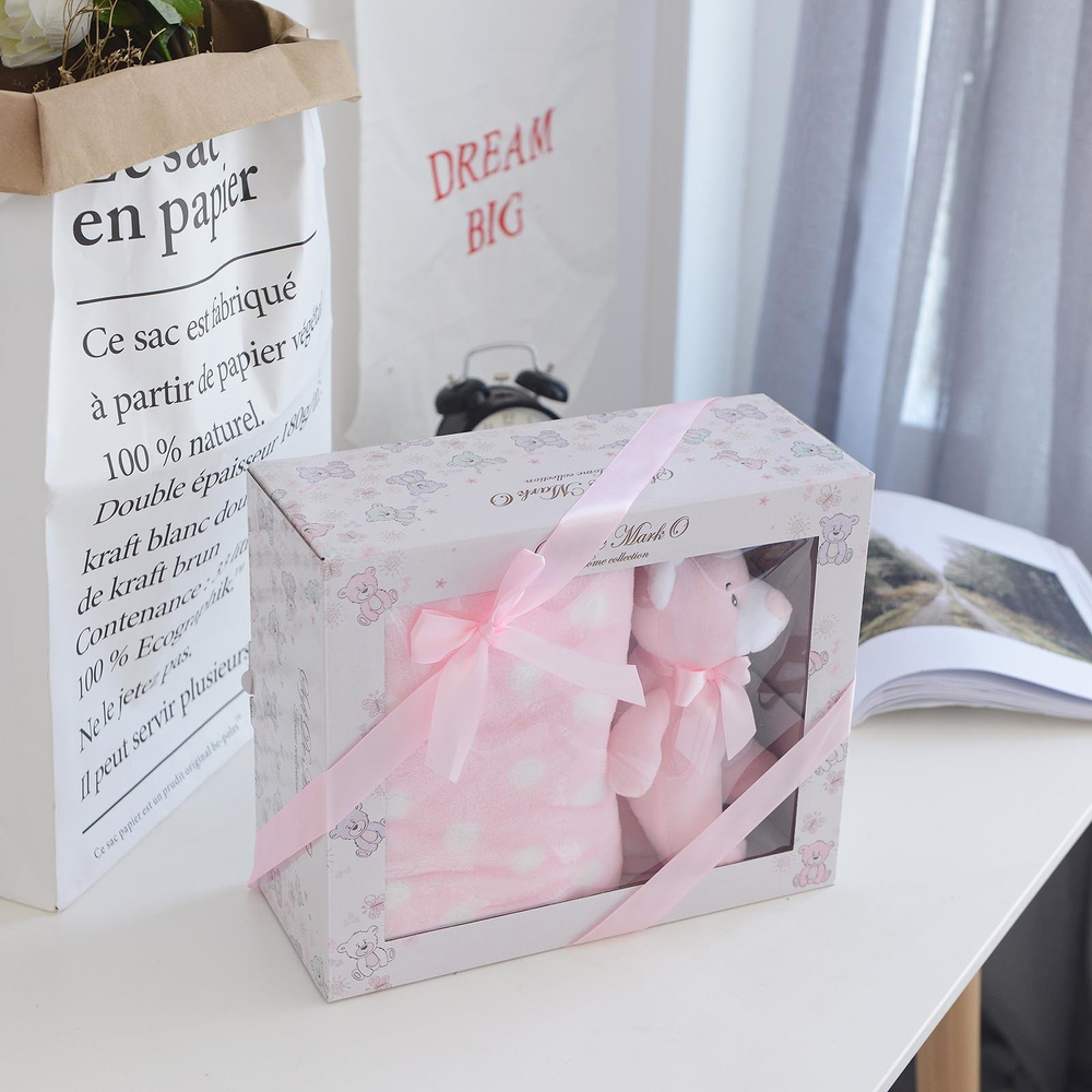 Плед 100х150 Sofi De MarkO Тедди розовый