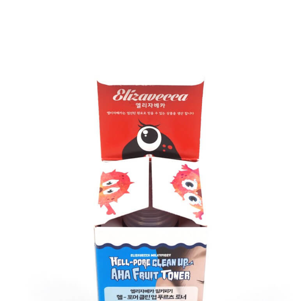 [Elizavecca] Тонер-пилинг ФРУКТОВЫЕ КИСЛОТЫ Hell-Pore Clean Up Aha Fruit Toner, 200 мл