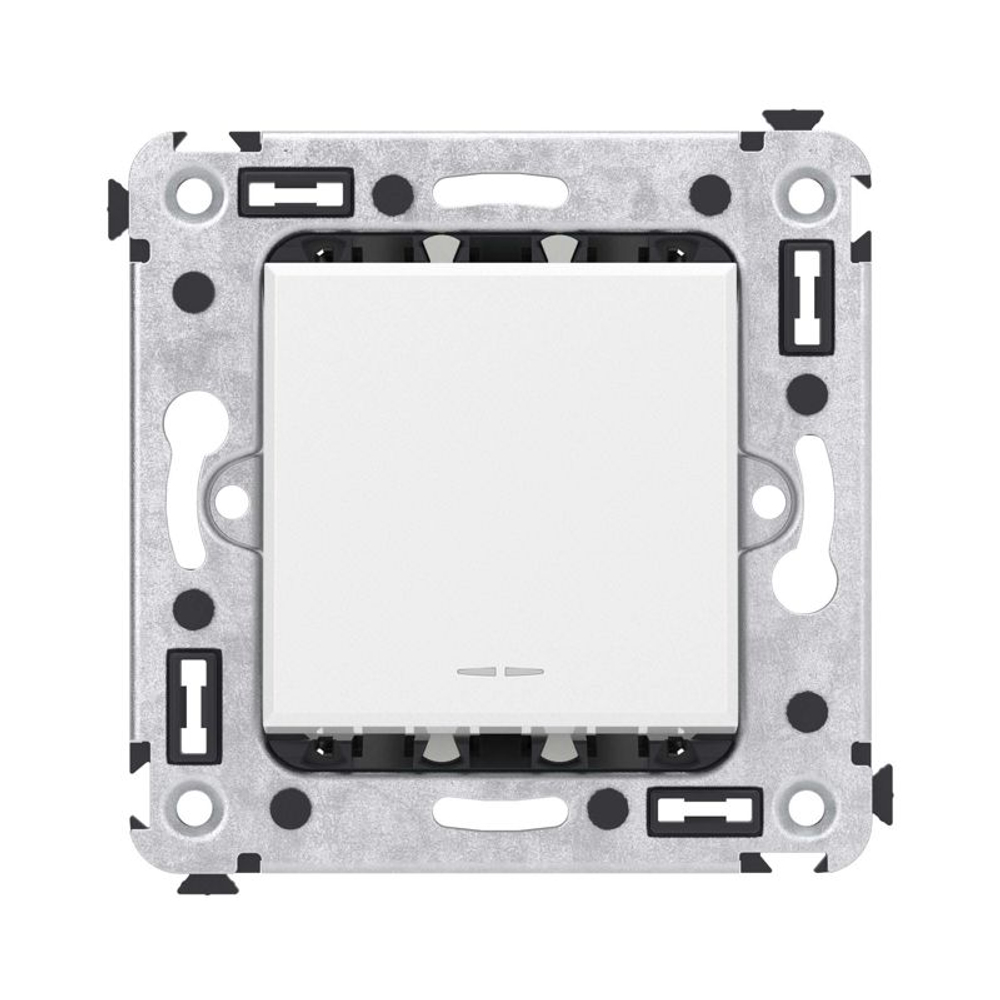 Переключатель 1-кл. 2мод. СП Avanti "Белое облако" 16А IP20 бел. DKC 4400113