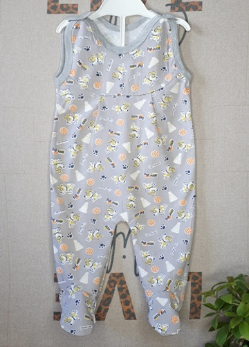 Полукомбинезон Little Dog (серый)