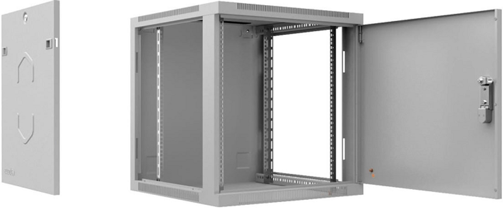 Шкаф настенный 19", 12U Cabeus SH-05F-12U60/60m-R