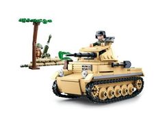 Konstruktor \ Конструктор Слубан Второй мировой войны M38-B0691 Немецкий танк Panzer II