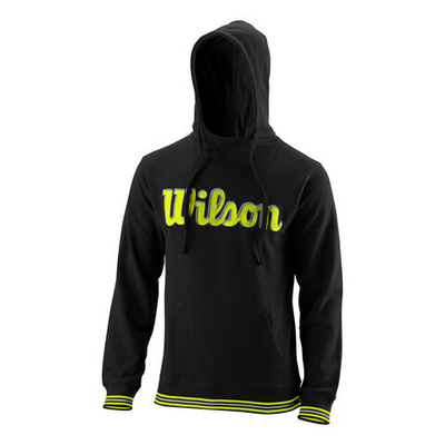 Мужская кофта теннисная Wilson Go To Woven Hoody Men - Black, Yellow