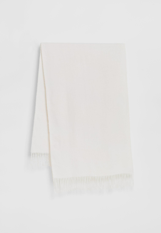 STRADIVARIUS Шарф из начесаных ниток, экрю