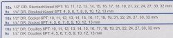 Набор головок 1/4'', 1/2'', 25пр. (6гр.)(1/2'': 10,11,12,13,14,15,16,17,18,19,21,22,24,27,30,32мм. 1/4'': 4,5, 6,7,8,9,10,12,13мм.)в метал.кейсе Scheppach Sch-50121G