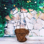 Кашпо для цветов 1,8л «Коковита» с кокосовым волокном, подвесное d=20см P090 ДоброСад