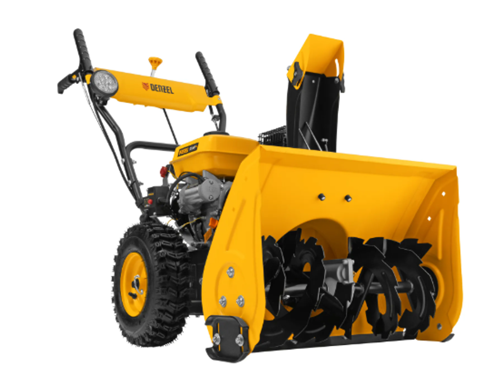Бензиновая снегоуборочная машина SB 560 LP, 212 cc, электростартер, фара Denzel