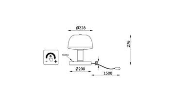 Настольная лампа 12W 4000K 4313-1T золото Flaska Favourite