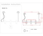 Подвес Канти серый w121*20 h150 Led 36W (3000-6000K)