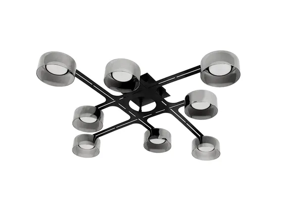 CL-UFO-S001-GX53*8 BK (1) Люстра NW
