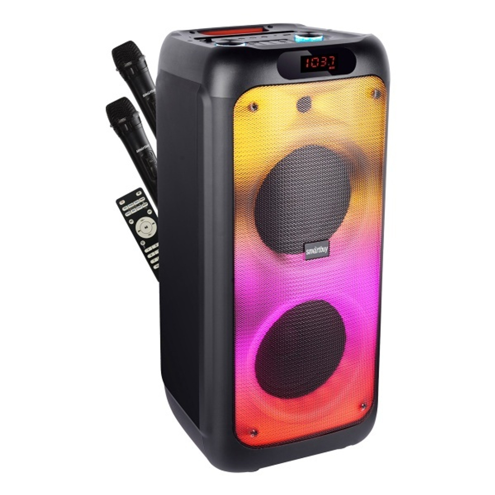Колонка SmartBuy BOOM MK IV, 80Вт, Bluetooth, MP3-FM, 2 микрофона (SBS-5460)