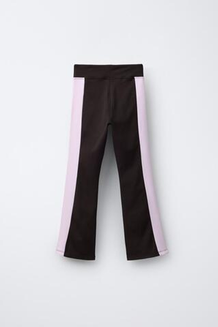 ZARA ТЕРМОЛЕГИНСЫ С КОНТРАСТНЫМИ ПОЛОСАМИ, КОРИЧНЕВЫЙ