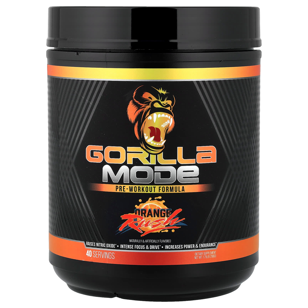 Gorilla Mind, Mode, предтренировочная добавка, апельсин, 796 г (1,75 фунта)