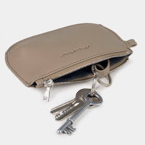 Ключница-кошелек Chatelain из кожи теленка, бежевого цвета