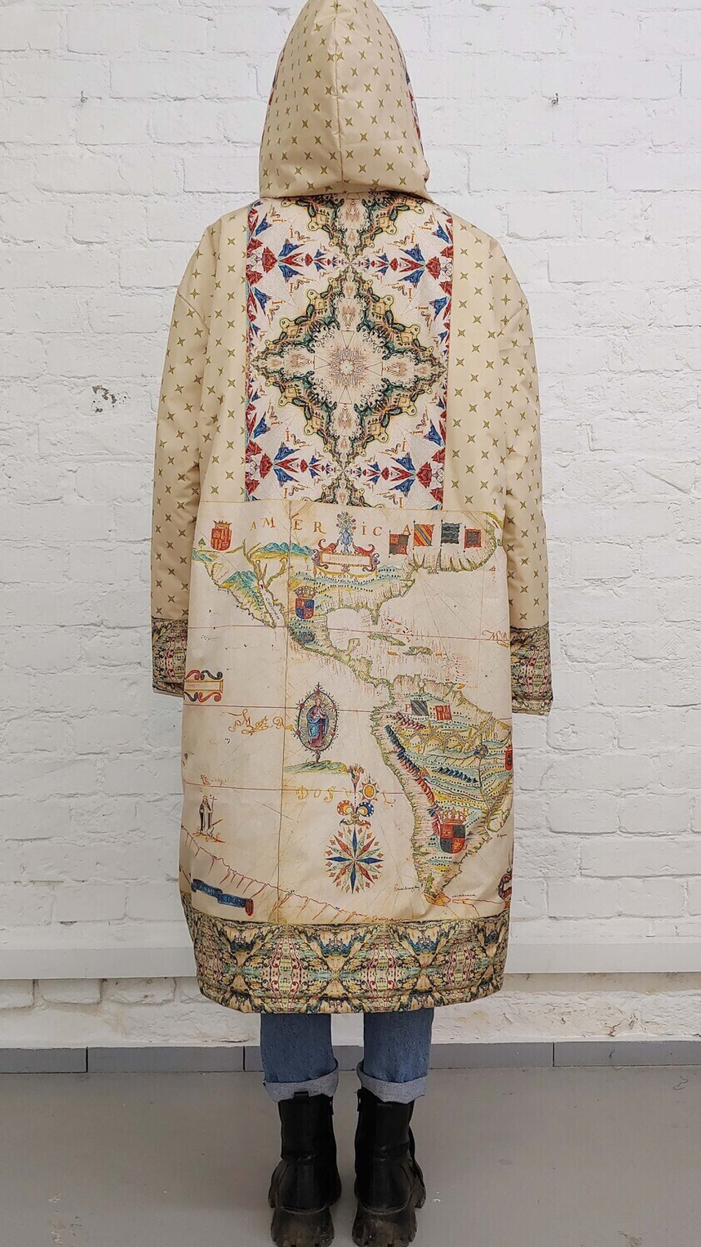 Двустороннее пальто-парка