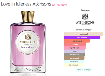 Love in Idleness Atkinsons 100ml (duty free парфюмерия)